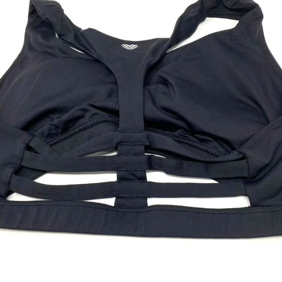 Forever 21 Sports Bra T-Back Ladder Back Padded Cups Size Medium Black - Picture 7 of 10